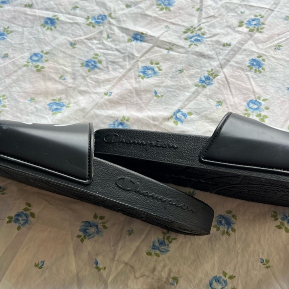 Black and White Champion Slippers - Picture 4 of 5